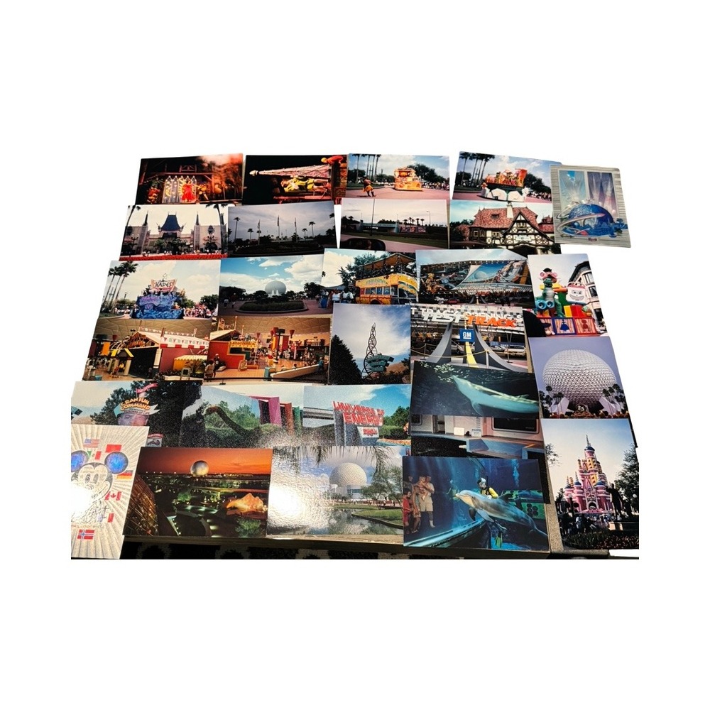 Vintage 1990s Disney World Photos‎ Lot 25th Anniversary Castle Cake Epcot 1996